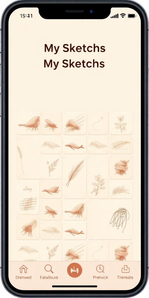 SketchFlow gallery view showing organized sketch journals